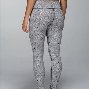 Lululemon Wunder Under Plush Petal Deep Coal Ghost Leggings